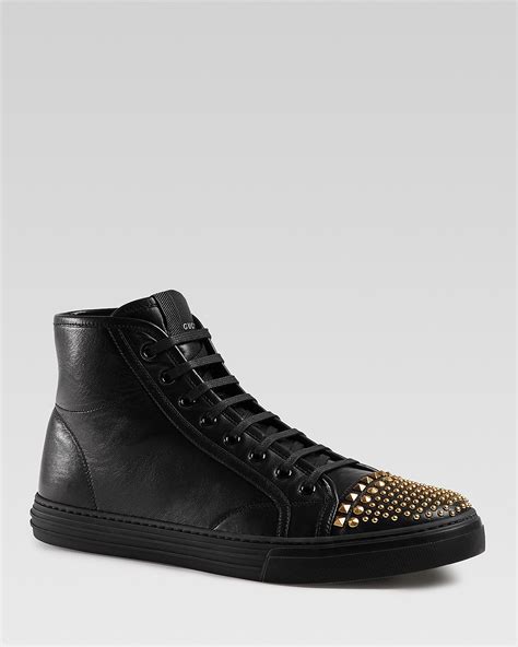 gucci california studded cap high top sneakers|gucci high top women sneakers.